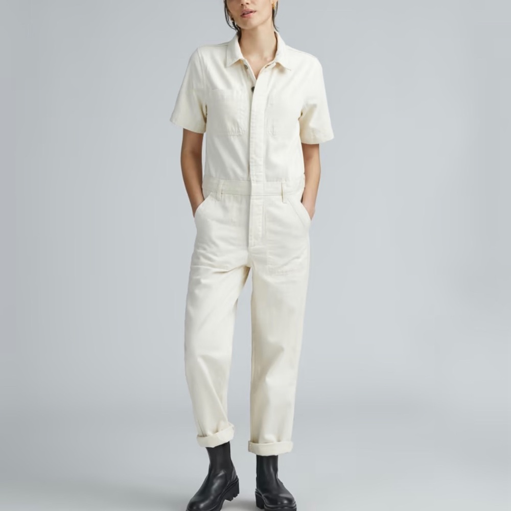 Everlane Supersoft Jean Coverall Jumpsuit